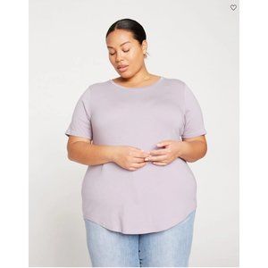 Universal Standard Tee Rex Lavender Grey NWT M 18 20 2X